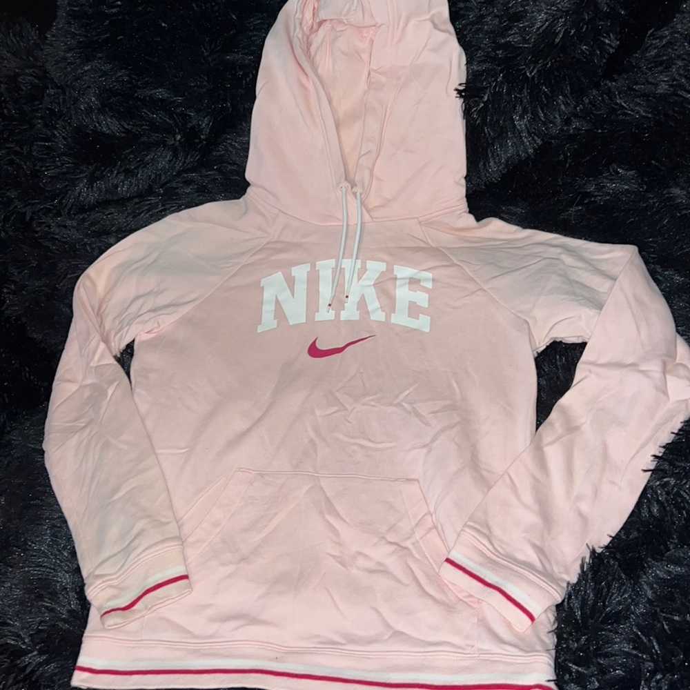 Pink Nike hoodie size xs